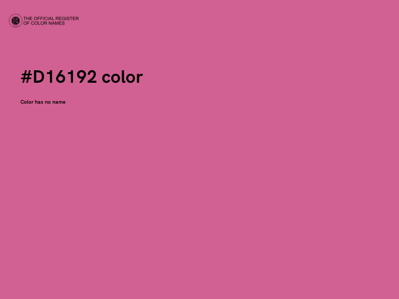 #D16192 color image