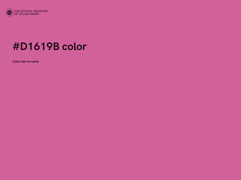 #D1619B color image