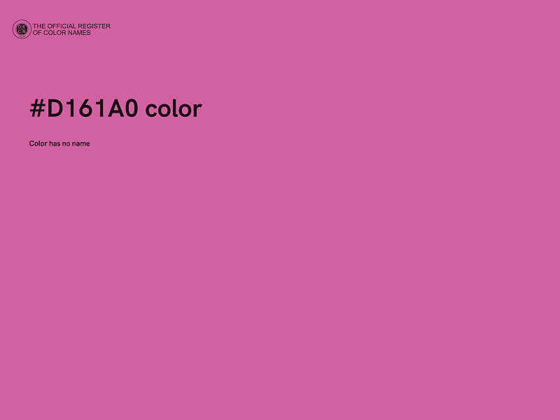 #D161A0 color image