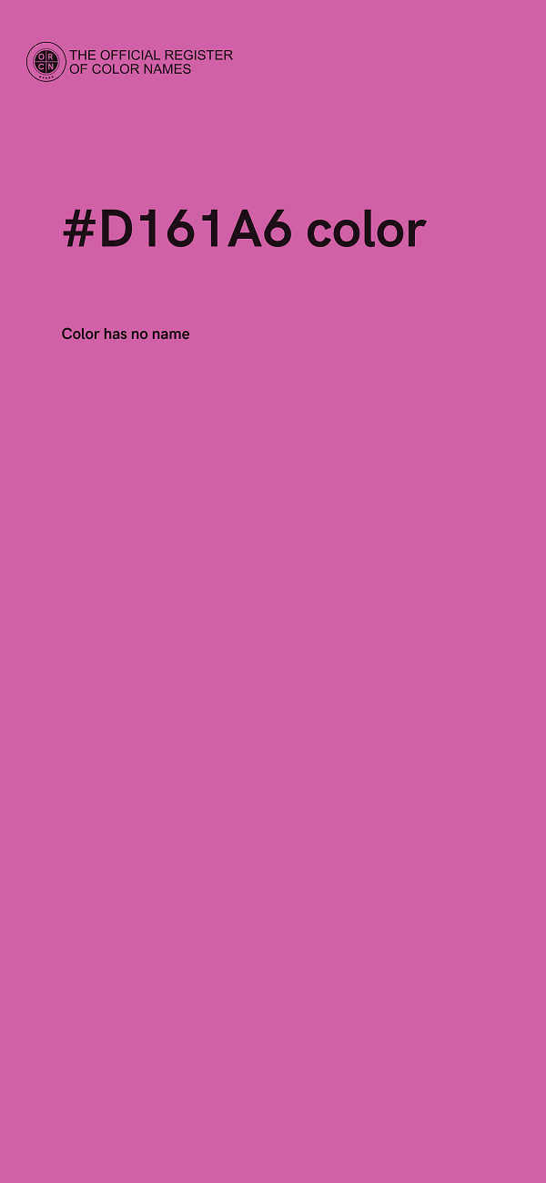#D161A6 color image