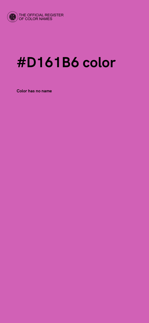 #D161B6 color image