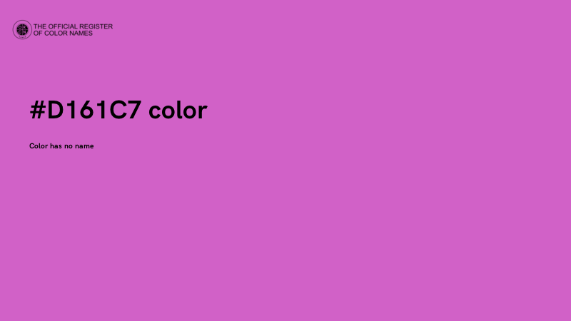 #D161C7 color image