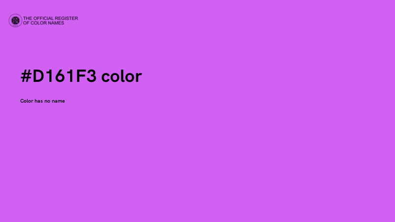 #D161F3 color image