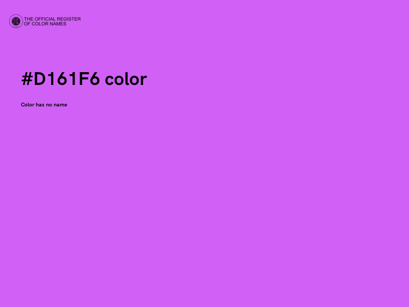#D161F6 color image