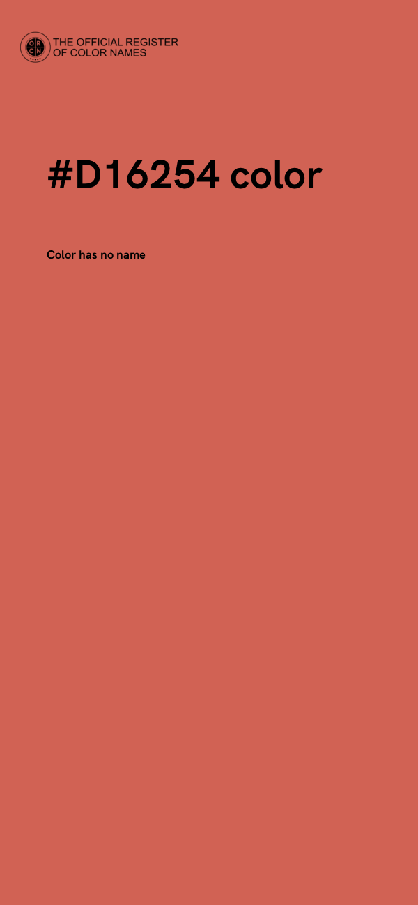 #D16254 color image