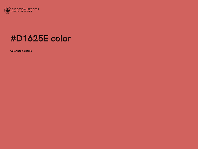 #D1625E color image