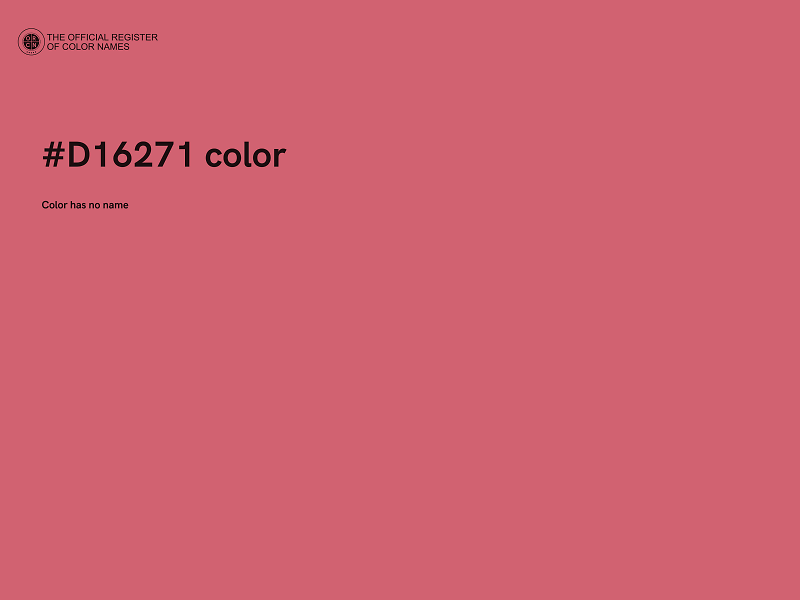 #D16271 color image