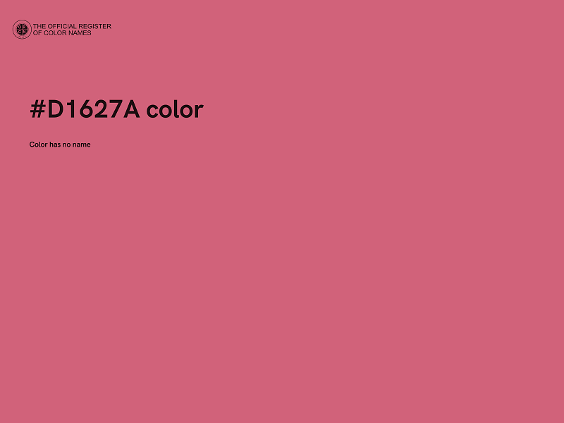 #D1627A color image