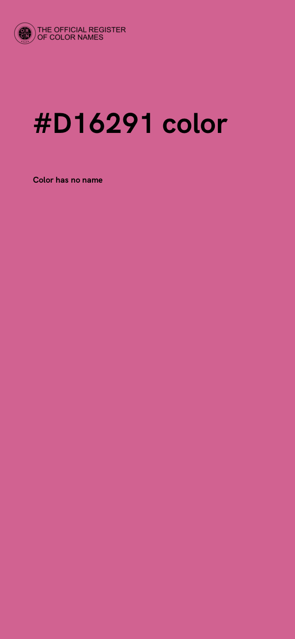 #D16291 color image