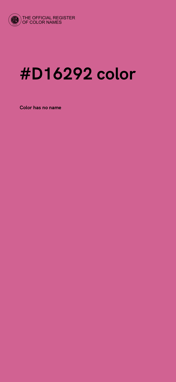 #D16292 color image