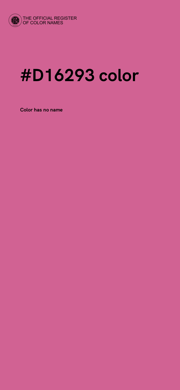 #D16293 color image