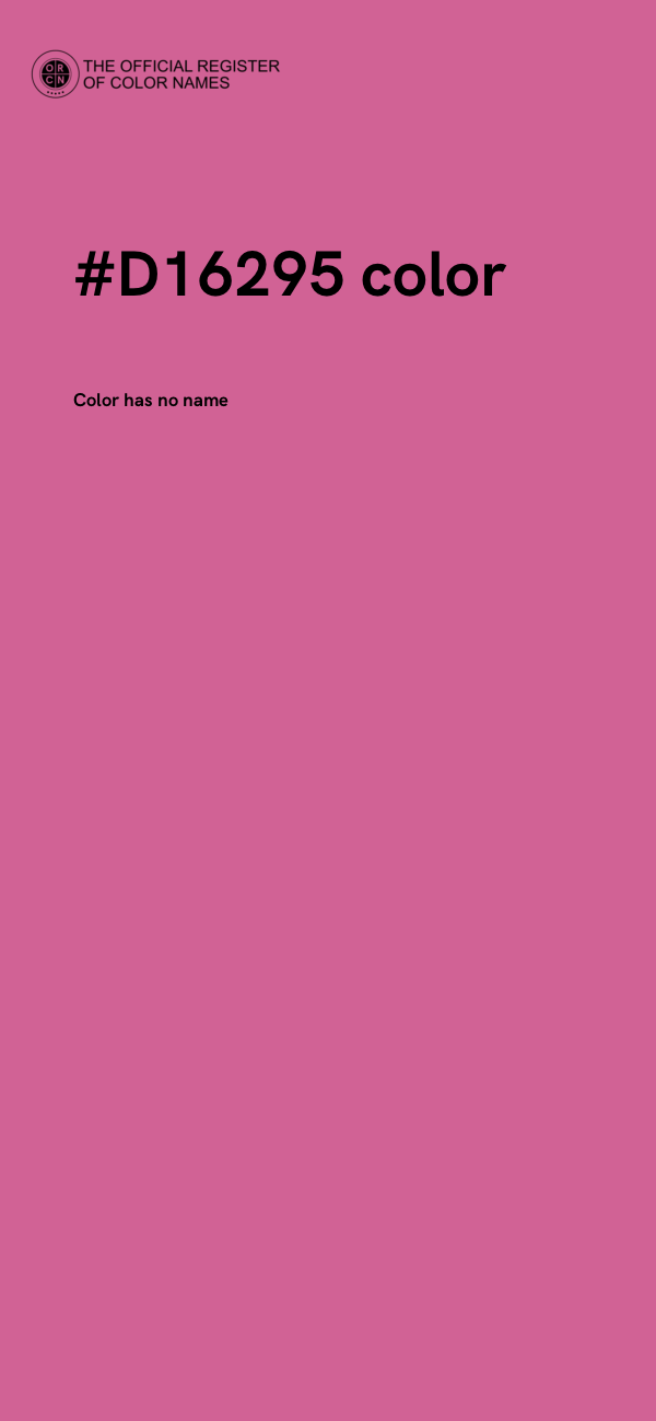 #D16295 color image