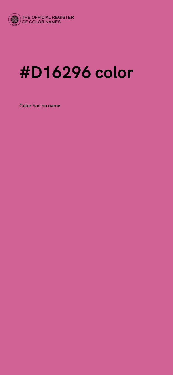#D16296 color image