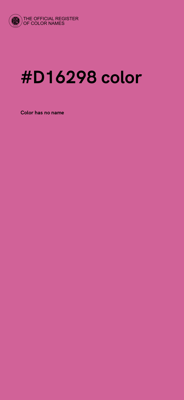 #D16298 color image