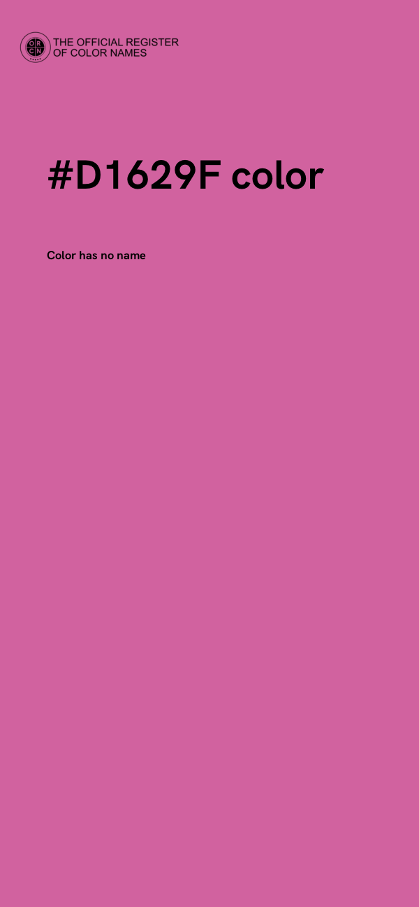 #D1629F color image