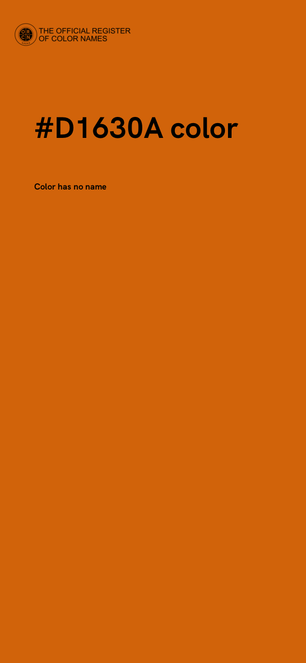 #D1630A color image