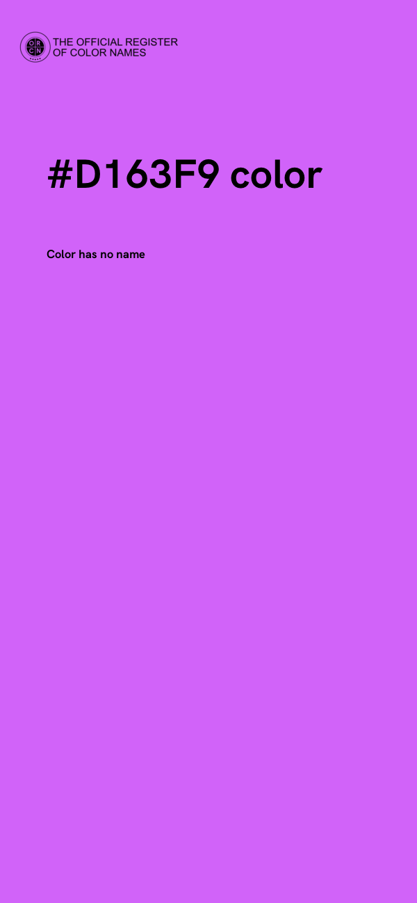 #D163F9 color image