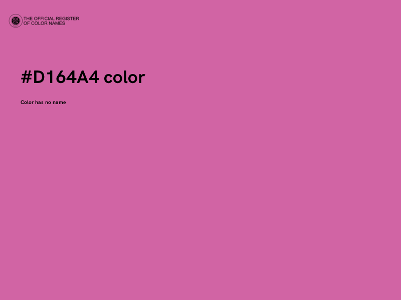 #D164A4 color image