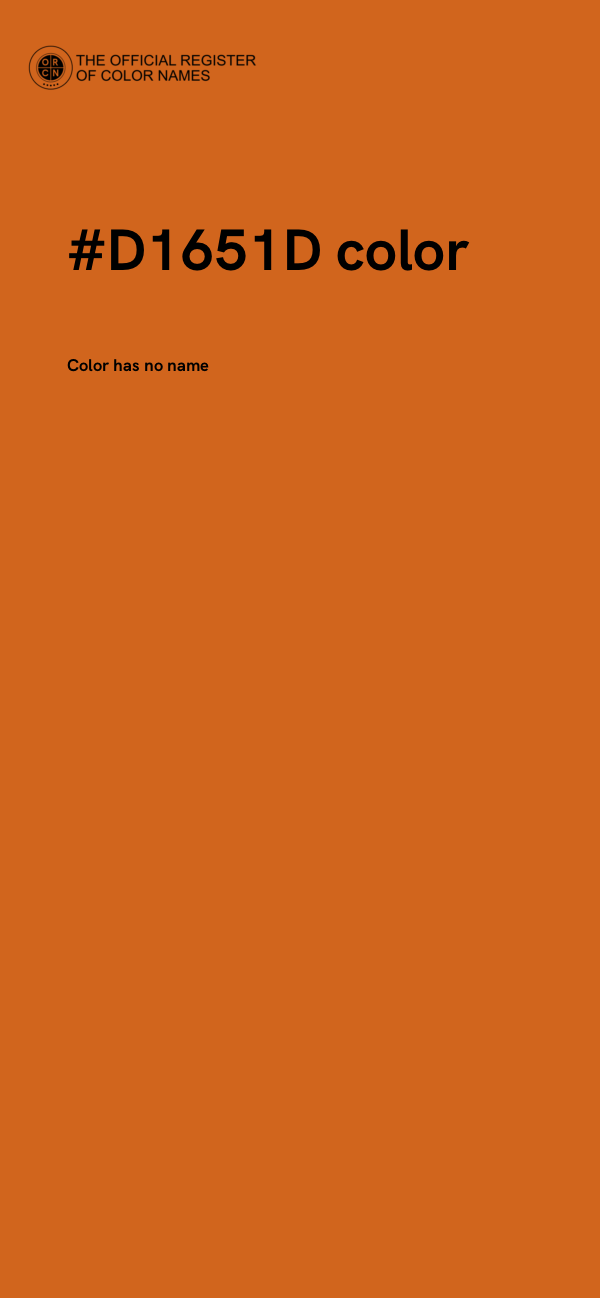 #D1651D color image