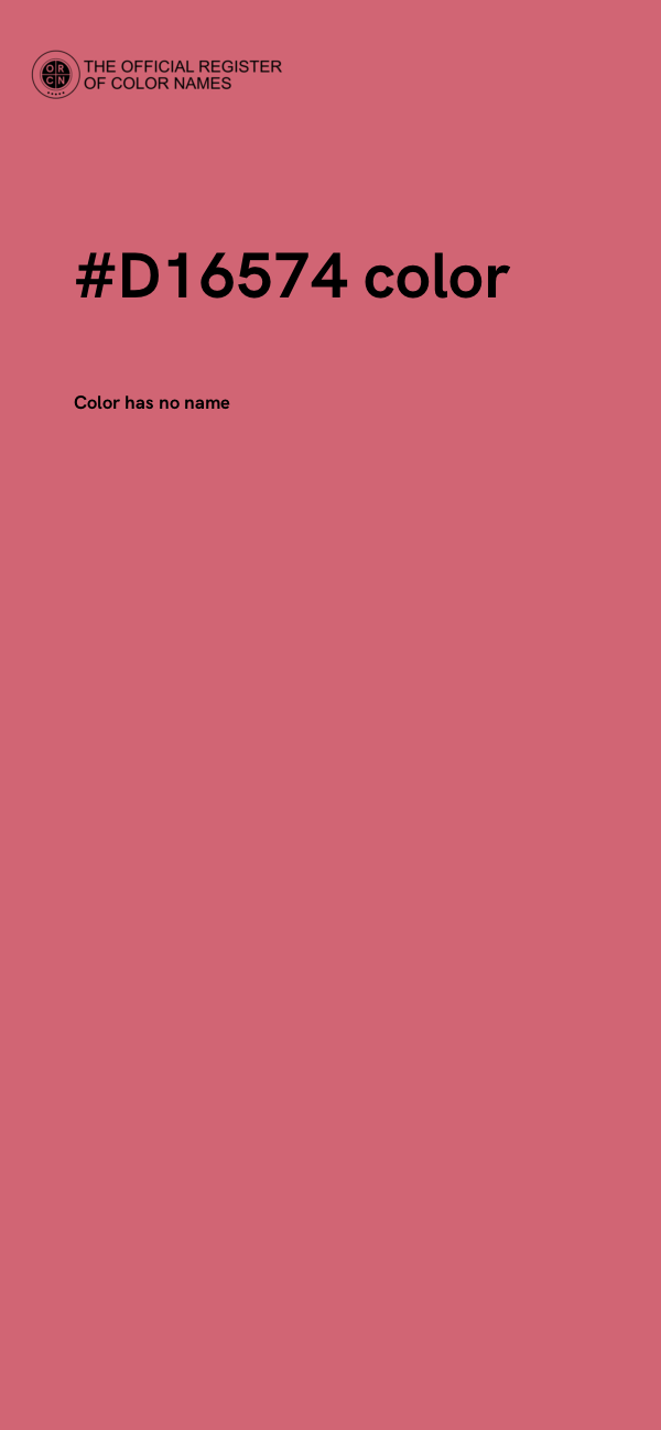 #D16574 color image