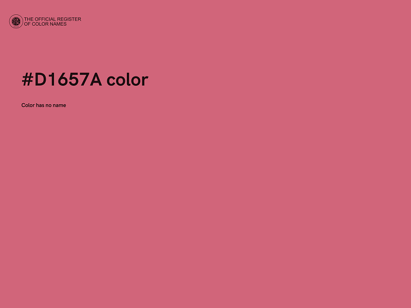 #D1657A color image