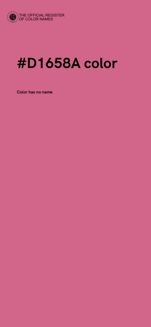 #D1658A color image