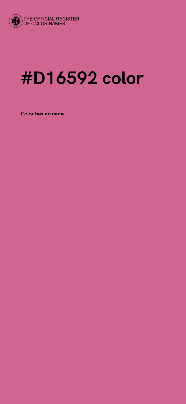 #D16592 color image