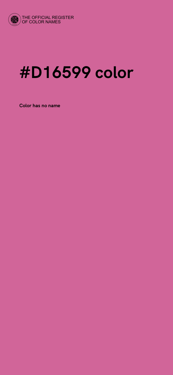 #D16599 color image