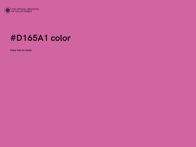 #D165A1 color image