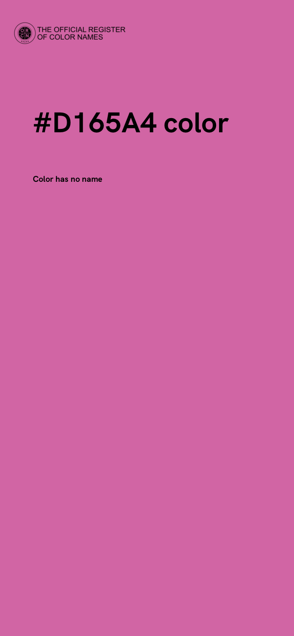 #D165A4 color image