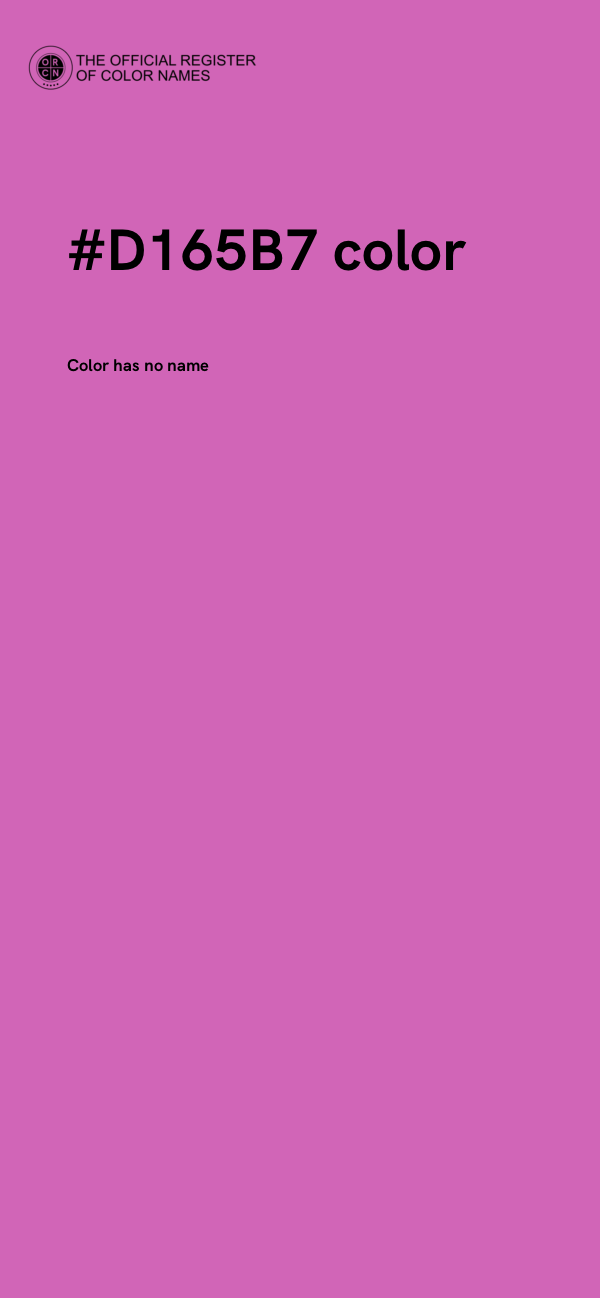 #D165B7 color image