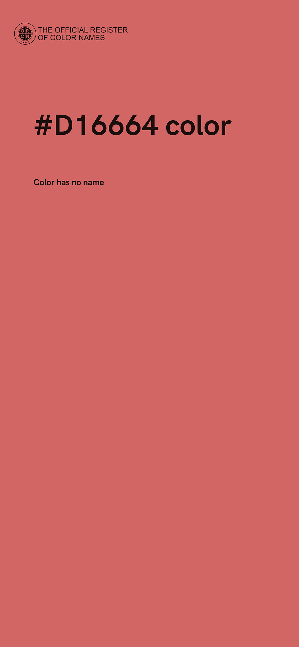 #D16664 color image