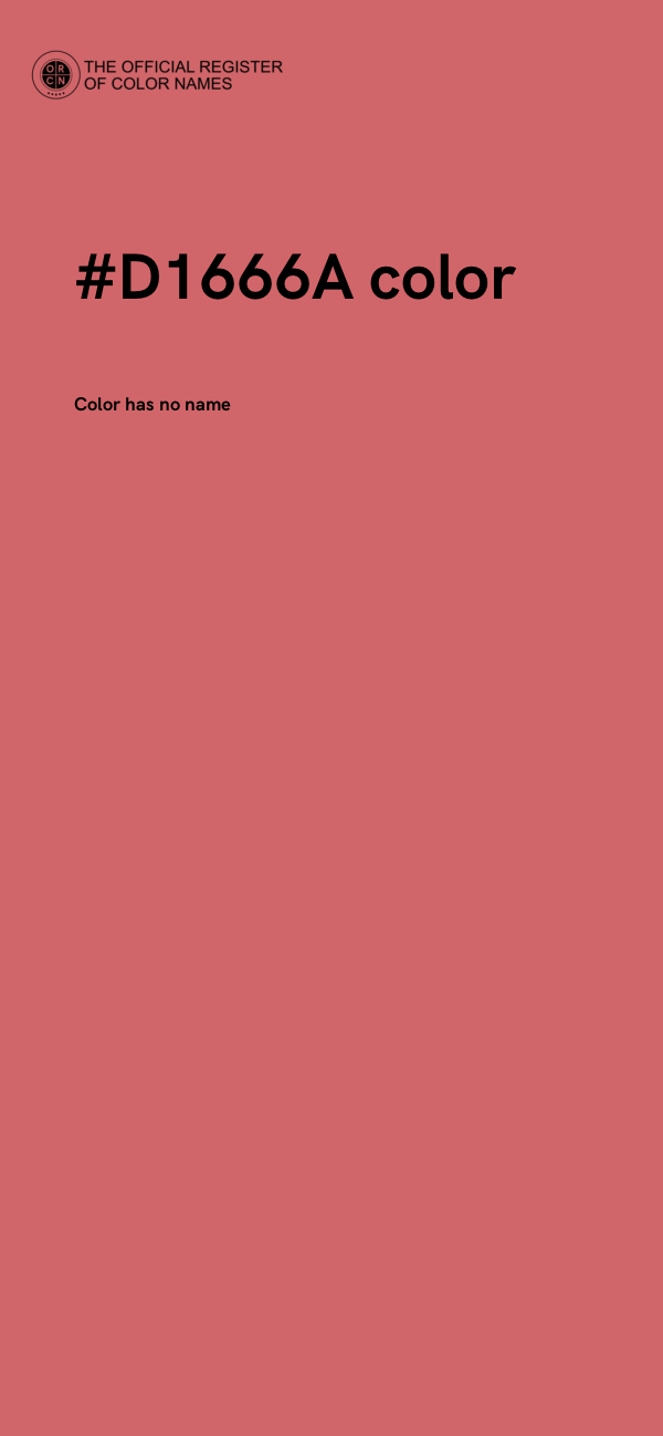 #D1666A color image