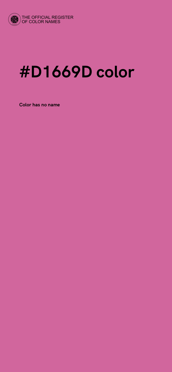 #D1669D color image