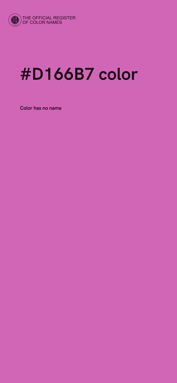 #D166B7 color image