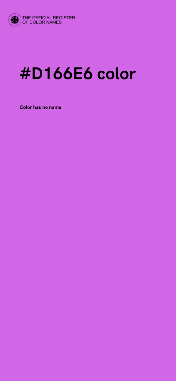 #D166E6 color image