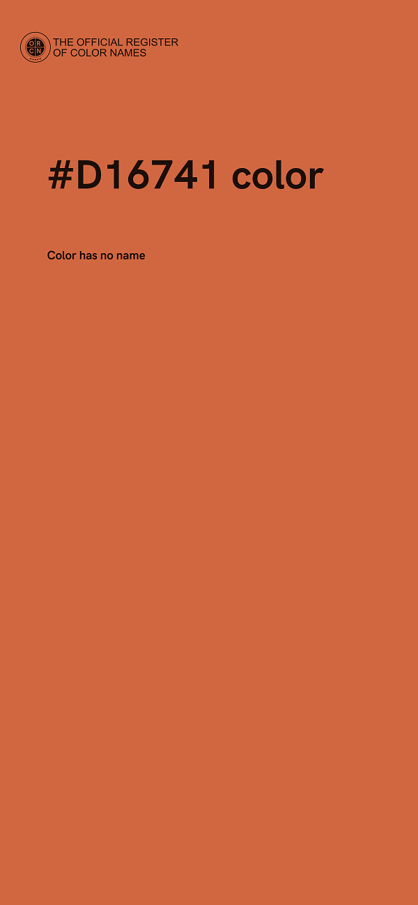 #D16741 color image