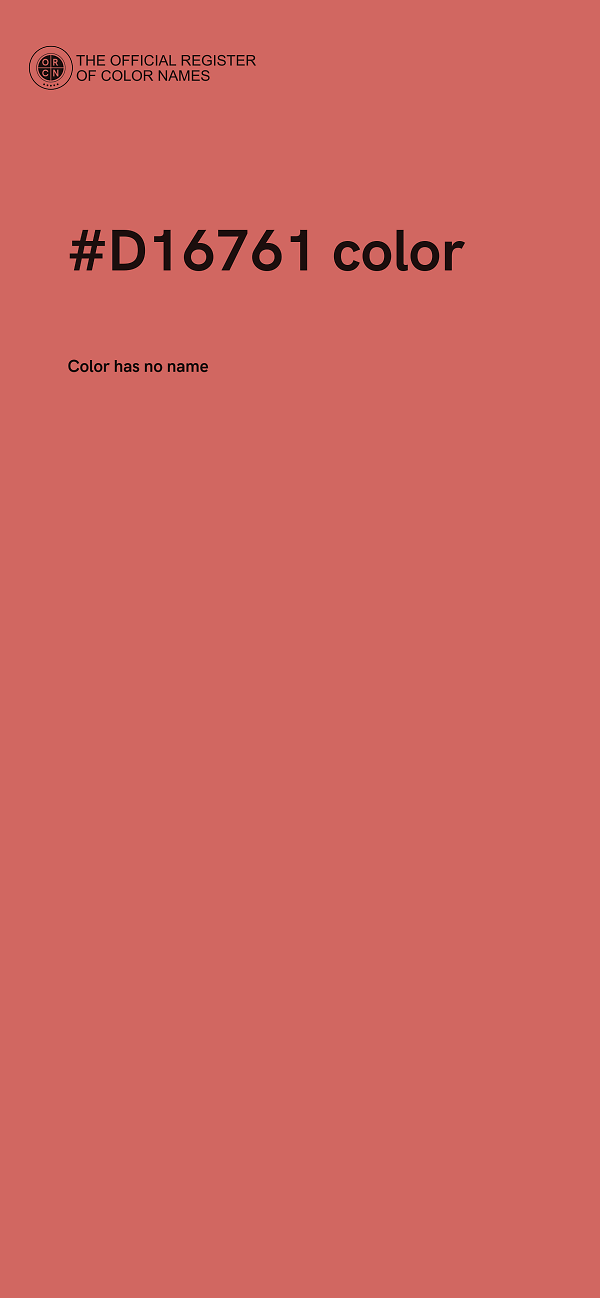 #D16761 color image