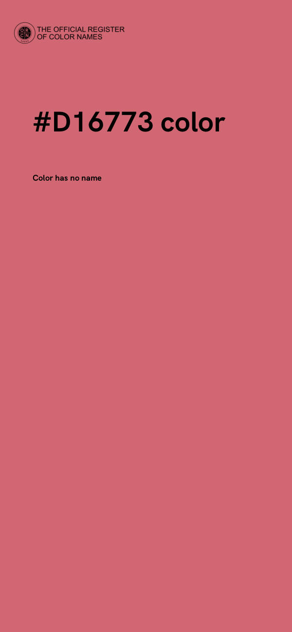 #D16773 color image