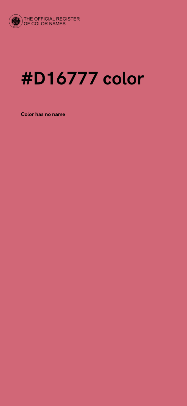 #D16777 color image