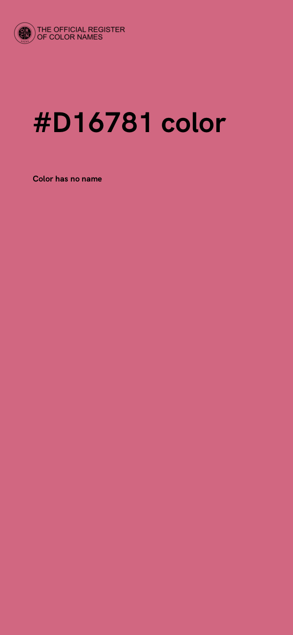 #D16781 color image