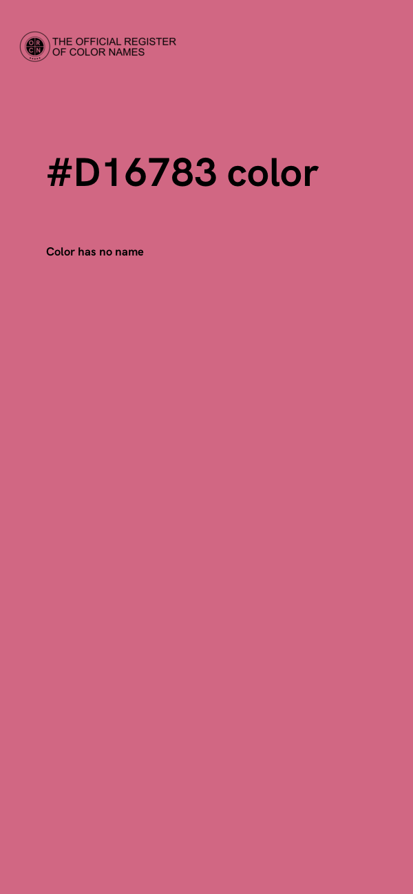 #D16783 color image