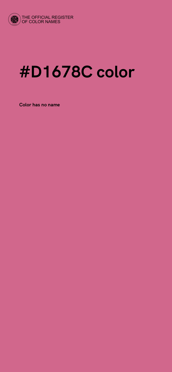 #D1678C color image