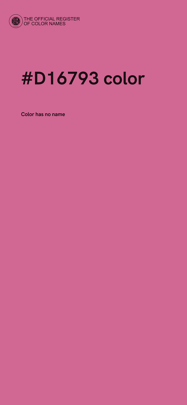 #D16793 color image