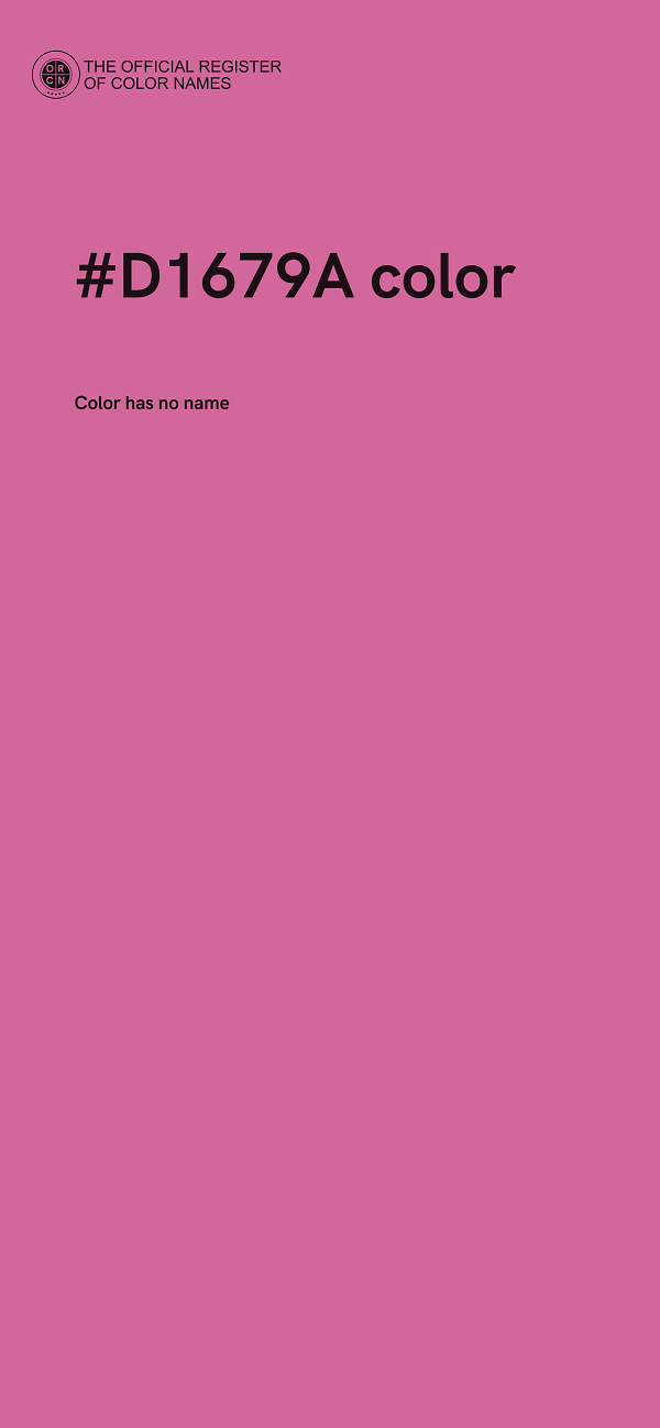 #D1679A color image