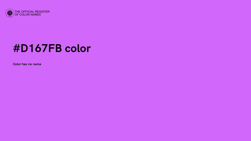 #D167FB color image