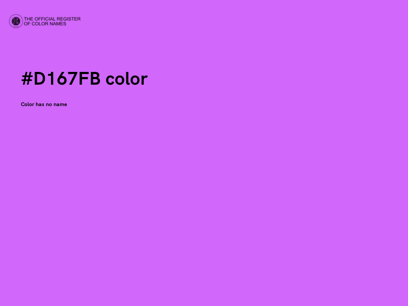 #D167FB color image