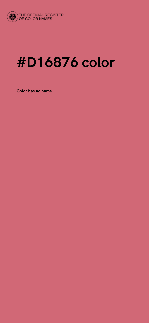 #D16876 color image
