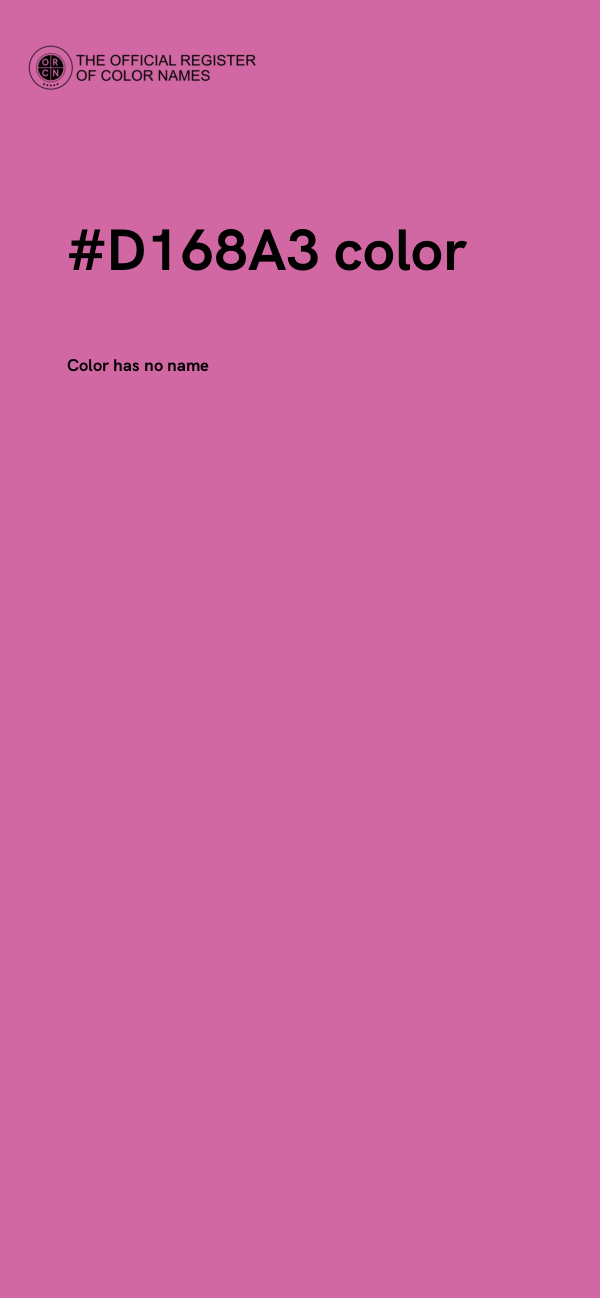 #D168A3 color image