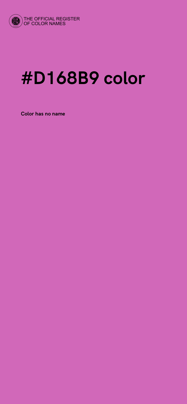 #D168B9 color image